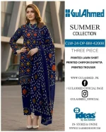 3 Piece Women’s Unstitched Digital Print Suit | Trendy Printed Dress Material
