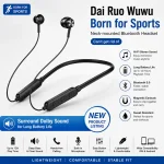 Wireless Bluetooth 5.0 Neckband Headphones with Heavy Bass, Stereo Sound, Magnetic Earbuds & Noise Reduction - Image 3
