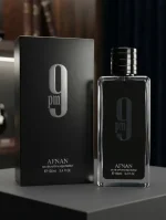 Afnan 9 PM Black Eau de Parfum for Men – 100ml | Long-Lasting Amber Vanilla Scent