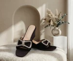 Women's Synthetic Leather Fancy Block Heels | Stylish & Comfortable Footwear - Image 3
