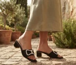 Women's Synthetic Leather Fancy Block Heels | Stylish & Comfortable Footwear - Image 5