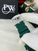 **Men’s Luxury Diamond Stone Fashion Watch | Working Date Display | Premium Textured Strap Elegant Wristwatch** - Image 7