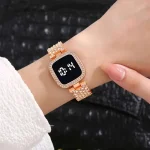 Women's Digital Bracelet Watch | Square Touch Screen Smart Style - Image 3