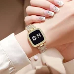 Women's Digital Bracelet Watch | Square Touch Screen Smart Style - Image 4