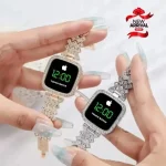 Women's Digital Bracelet Watch | Square Touch Screen Smart Style - Image 7