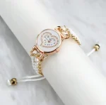 Heart Shaped Women's Bracelet Watch Stylish Fashion Wristwatch Elegant Ladies Watch - Image 2