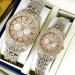 Stainless Steel Diamond Couple Watches – Elegant Matching Watches for Couples