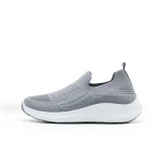 Men’s Grey Slip-On Walking Sneakers – Comfortable Casual Shoes, Sizes 40–45