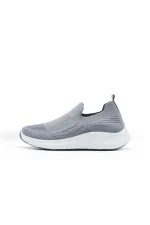 Men’s Grey Slip-On Walking Sneakers – Comfortable Casual Shoes, Sizes 40–45