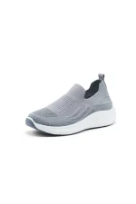 Men’s Grey Slip-On Walking Sneakers – Comfortable Casual Shoes, Sizes 40–45 - Image 3