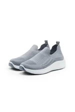 Men’s Grey Slip-On Walking Sneakers – Comfortable Casual Shoes, Sizes 40–45 - Image 7