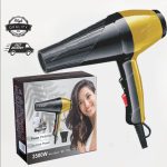 3500W Professional Hair Dryer – Black & Yellow ABS, High-Power Corded Hair Blow Dryer