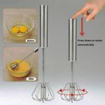 Stainless Steel Hand Mixer – Silver Modern Kitchen Mixer for Baking & Cooking - Image 4