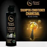 Rivaj Herbal Charcoal Shampoo 50ml – Black Shine & Anti-Dandruff Hair Care