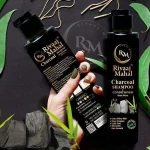 Rivaj Herbal Charcoal Shampoo 50ml – Black Shine & Anti-Dandruff Hair Care - Image 5