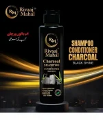 Rivaj Herbal Charcoal Shampoo 50ml – Black Shine & Anti-Dandruff Hair Care - Image 3