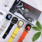 T10 Ultra 2 Smart Watch for Men & Women – Orange Silicone Strap, Bluetooth 5.0 Fitness Tracker, Smartwatch - Image 2