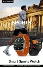 T10 Ultra 2 Smart Watch for Men & Women – Orange Silicone Strap, Bluetooth 5.0 Fitness Tracker, Smartwatch - Image 9