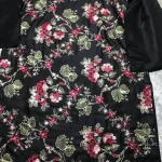 Black Lawn Floral Embroidered Kurta for Eid & Muharram | Elegant Ethnic Wear - Image 3