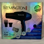Remington Hair Dryer 5000W Black | Professional Fast-Drying Hair Dryer with ABS Plastic Body