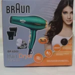 Braun BR-6000 Hair Dryer 3-in-1 Green | Professional Hair Dryer for Fast & Easy Styling