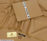 Gul Ahmed Wash & Wear Beige Suit Fabric 4m | Men's Unstitched Suit - Image 2