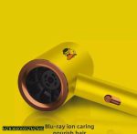 Yellow Cartoon Hair Dryer – Cute Design, Powerful Blow Dryer for Fast Hair Drying & Styling - Image 3