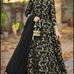 Black Embroidered Lehenga Choli Set – 4-Piece Shamoz Silk Party & Wedding Wear