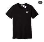 Men Black Cotton T-Shirt with White Logo – Casual Summer Wear Pakistan - Image 3