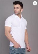 Men's Plain Cotton Polo T-Shirt 180GSM – Premium Round Neck Casual Wear Pakistan - Image 3