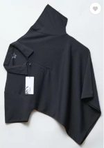 Black Cotton Polo Shirt for Men – Summer Casual Round Neck T-Shirt Pakistan