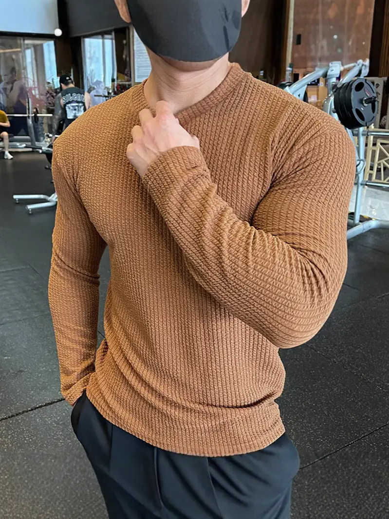MZCHYHAM1122-media-1 Men Long Sleeve Knitted Pullover Sweater – Premium Spring Casual Wear Pakistan - Image 1