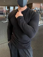 Men Long Sleeve Knitted Pullover Sweater – Premium Spring Casual Wear Pakistan - Image 3