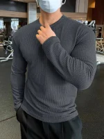 Men Long Sleeve Knitted Pullover Sweater – Premium Spring Casual Wear Pakistan - Image 2