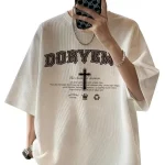 Men's Waffle Textured Short Sleeve T-Shirt – White Casual Summer Style Pakistan - Image 2