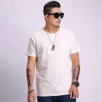 Men Black Loose Fit T-Shirt – Plus Size Casual Daily Wear Pakistan - Image 6