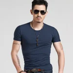 Men's Premium Cotton T-Shirt – Summer Round Neck Tee in White & Black (Pakistan - Image 5